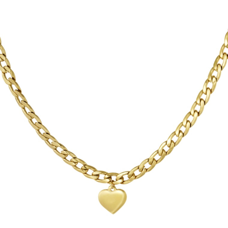 Hart ketting - goud