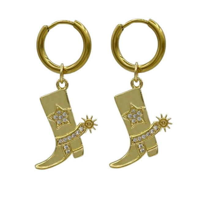Howdy oorbellen - goud
