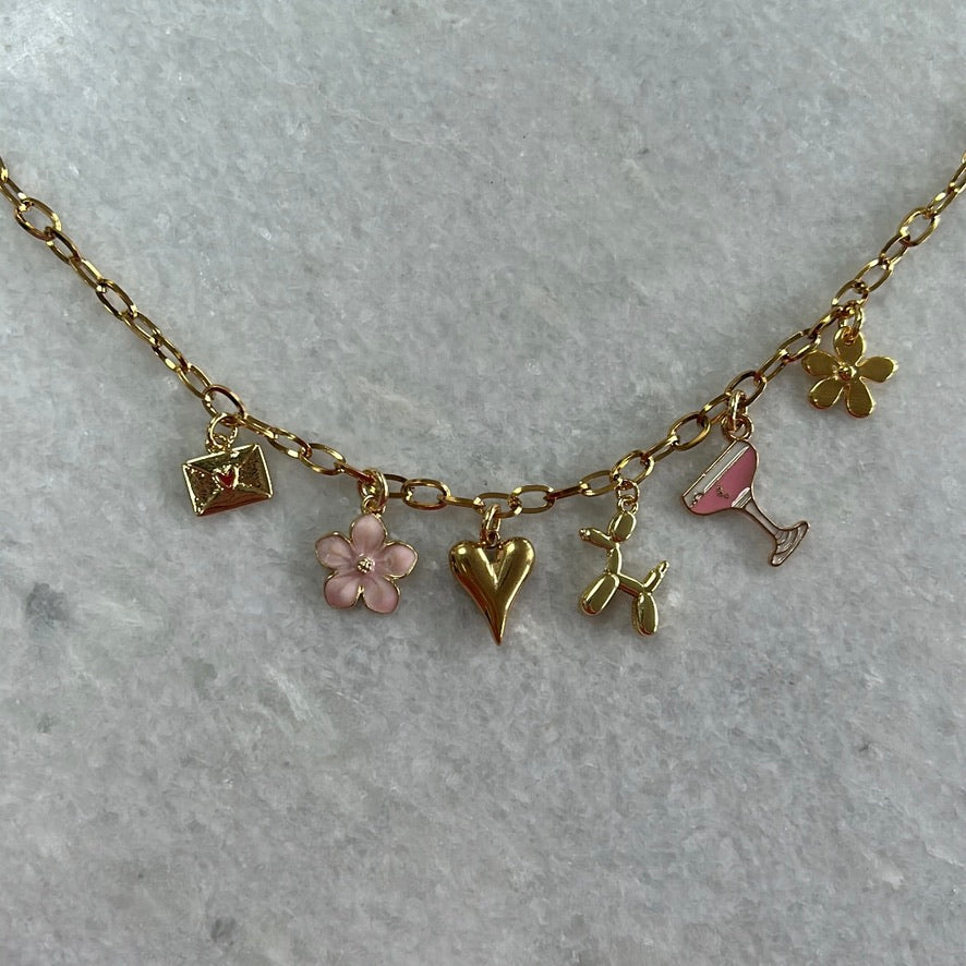 bedelketting Roos - goud