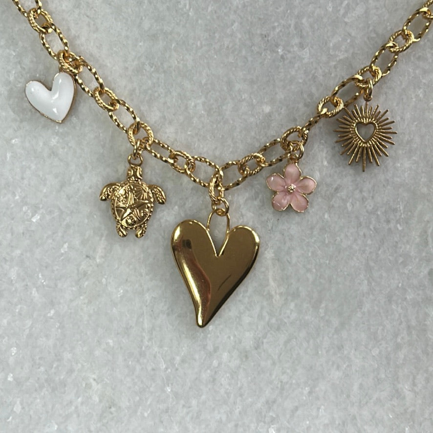 Bedelketting Noa - goud