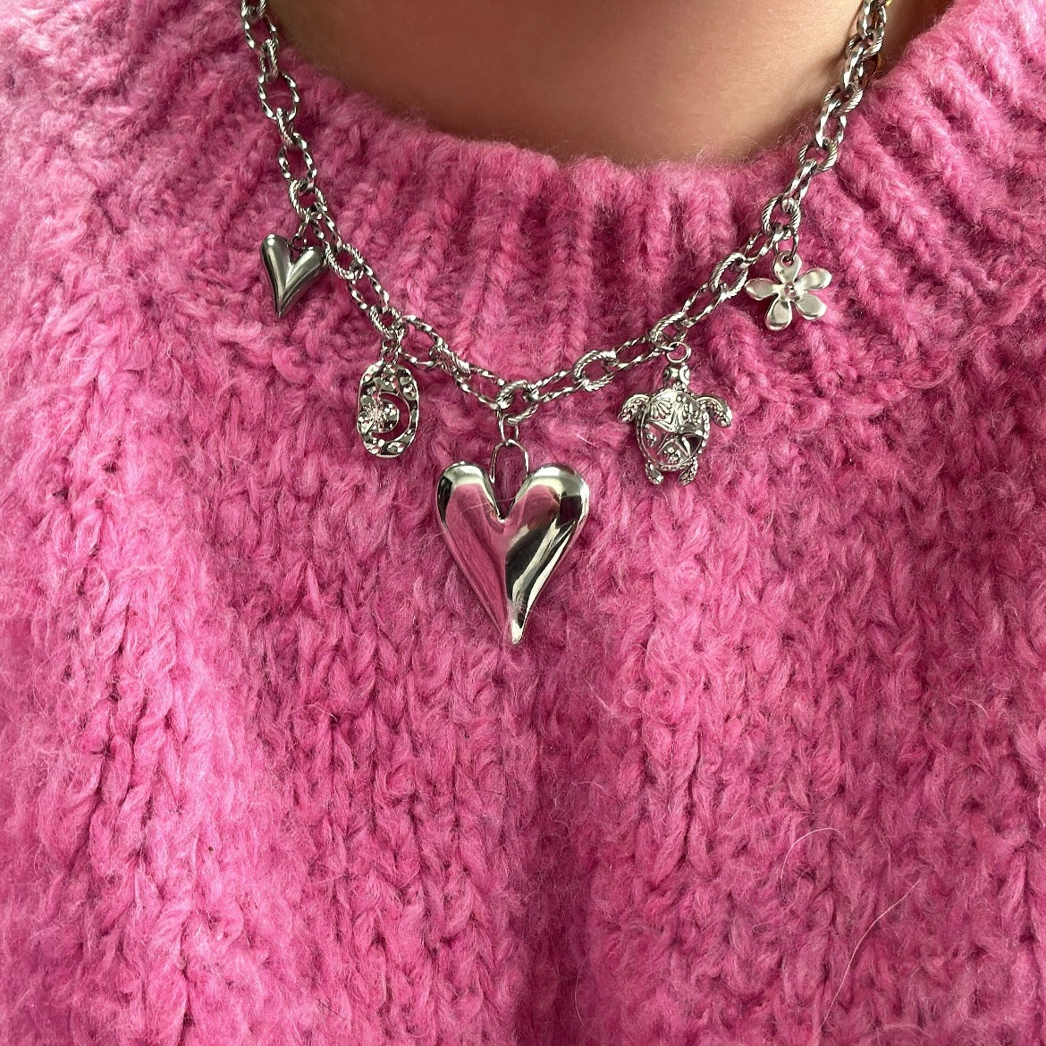bedelketting Eva - zilver