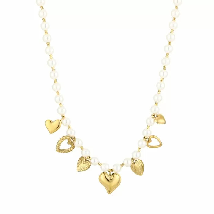Love pearls ketting - goud