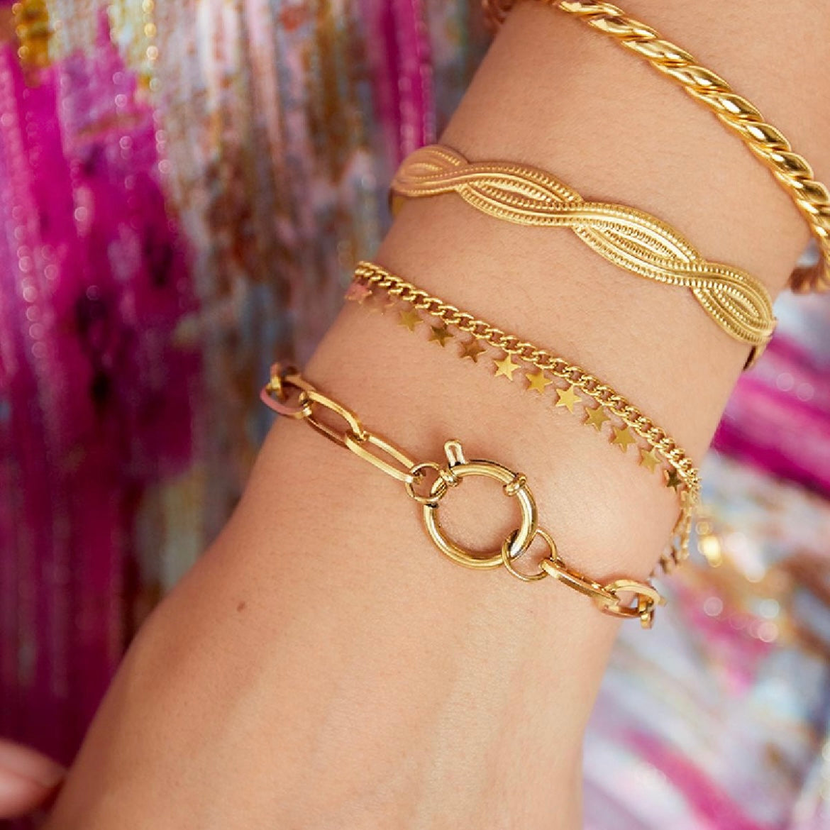 Stars armband - goud