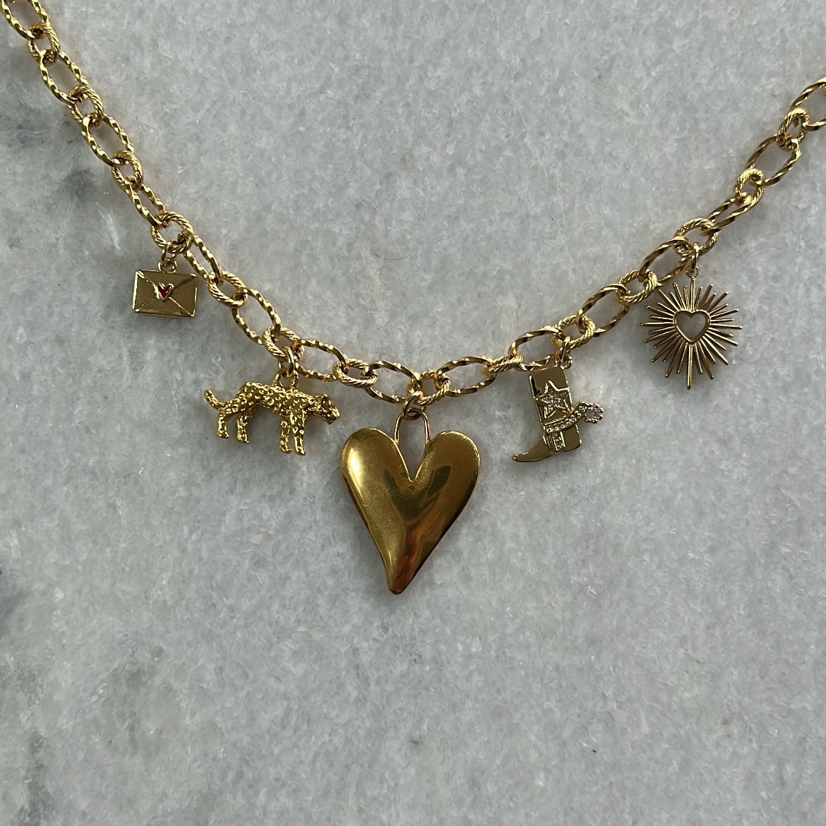 Bedelketting Isa - goud