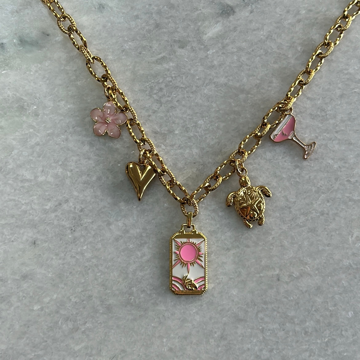 Bedelketting Vera - goud