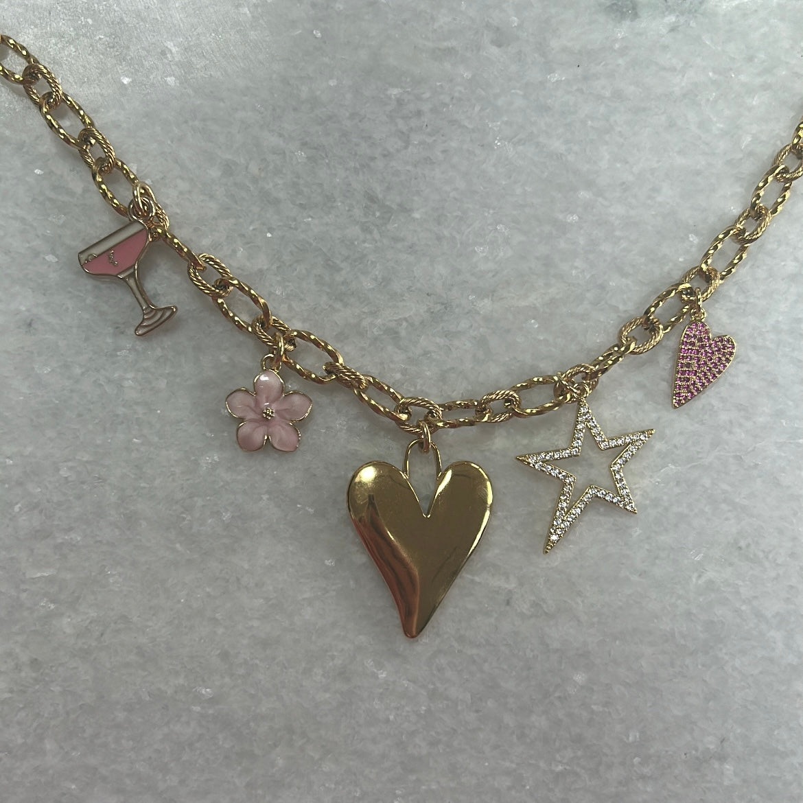 Bedelketting soof - goud