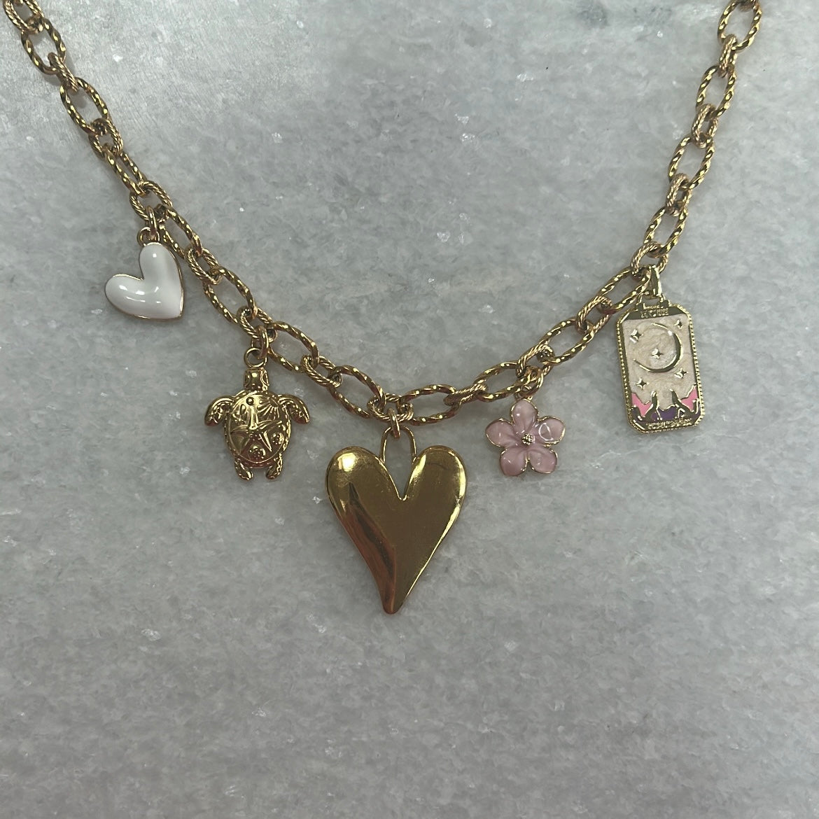 Bedelketting robine - goud