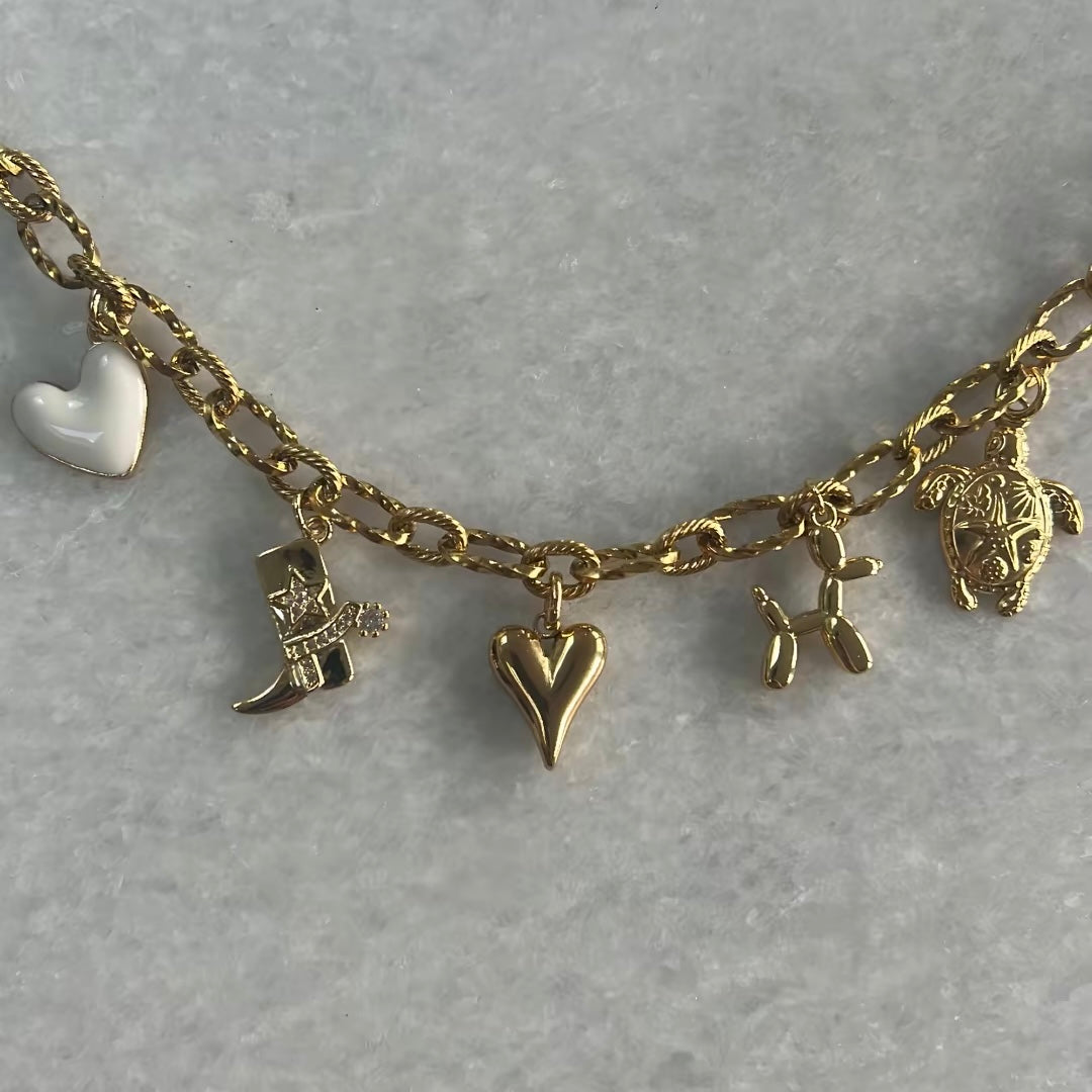Bedelketting Jill - goud
