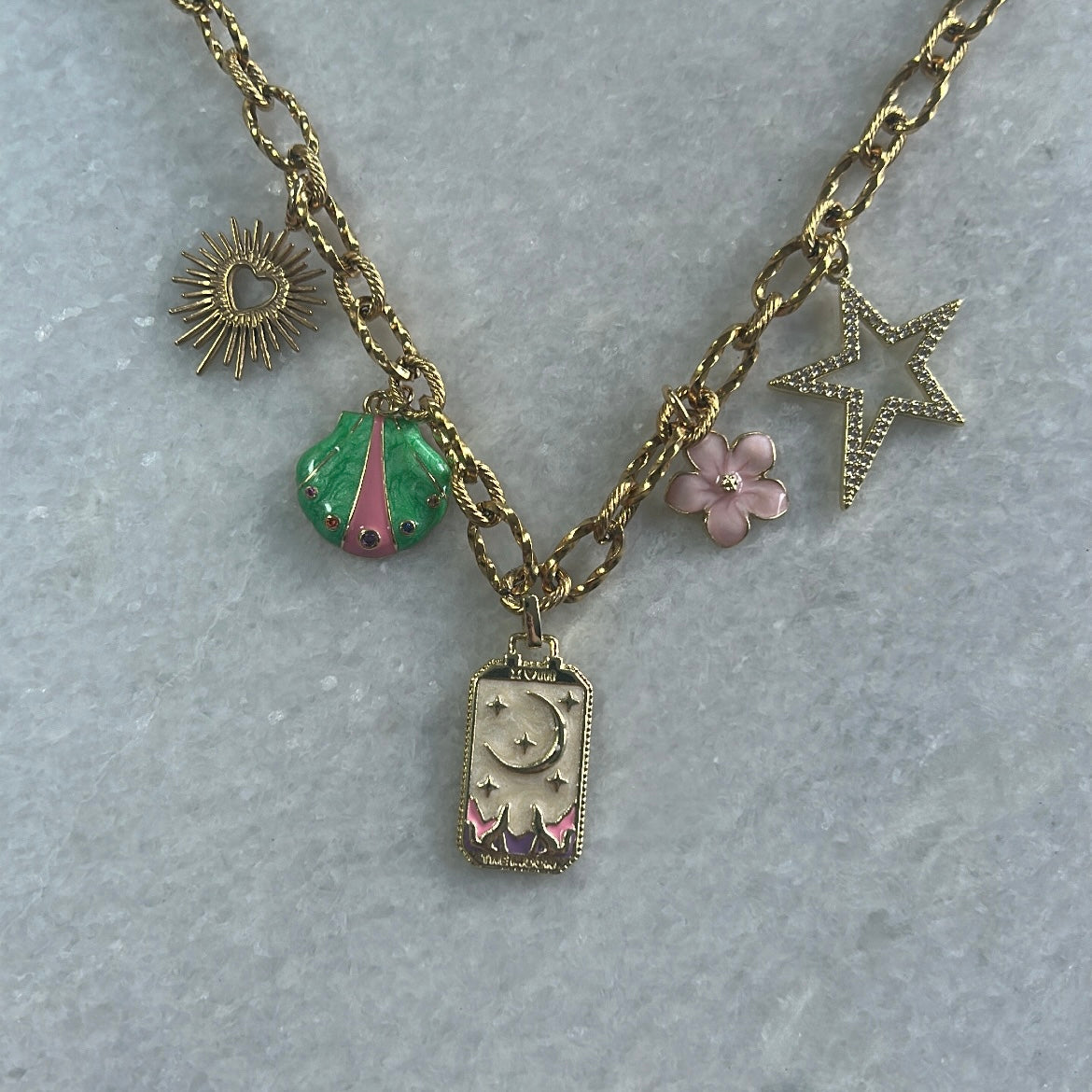 Bedelketting Tess - goud