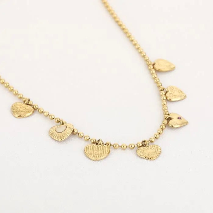 Bedelketting lots of love - goud