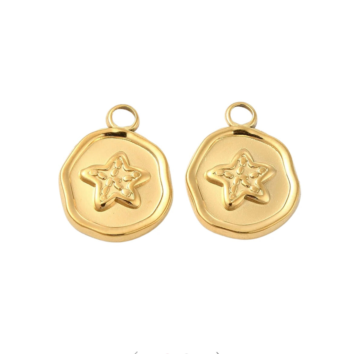 Bedel Stempel Zeester (Stainless Steel) Goud - 1 stuk