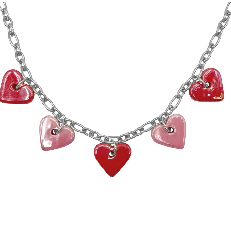 valentine ketting - zilver