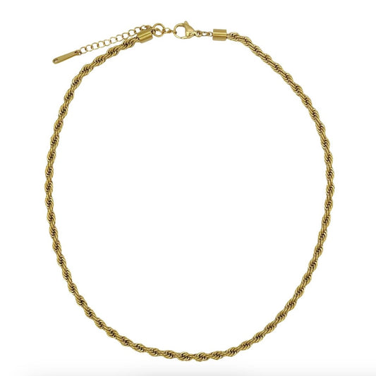 twisted chain ketting - goud