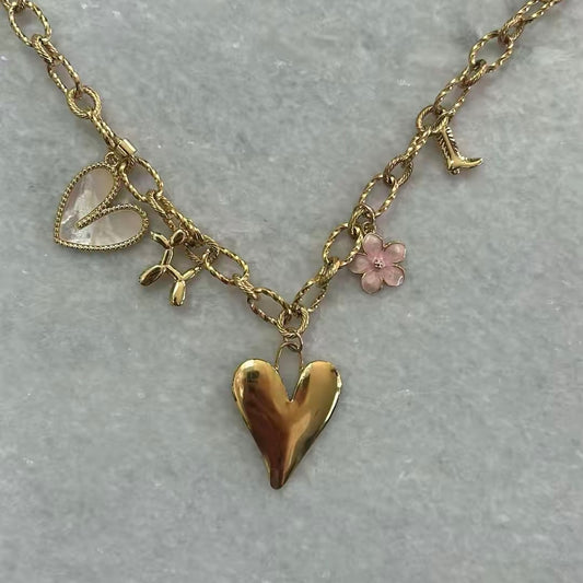 Bedelketting eefje - goud