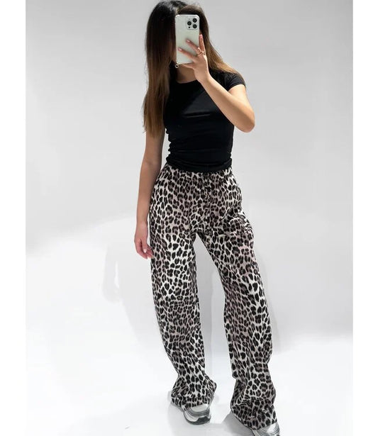 Mia trousers - leopard